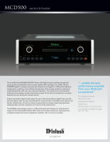 McIntosh MCD-500 - Brochure 